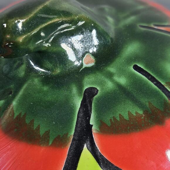 Blue Orange Pottery Talavera 9" Jack O Lantern Pumpkin Luminary Mexico Decor - Picture 10 of 10